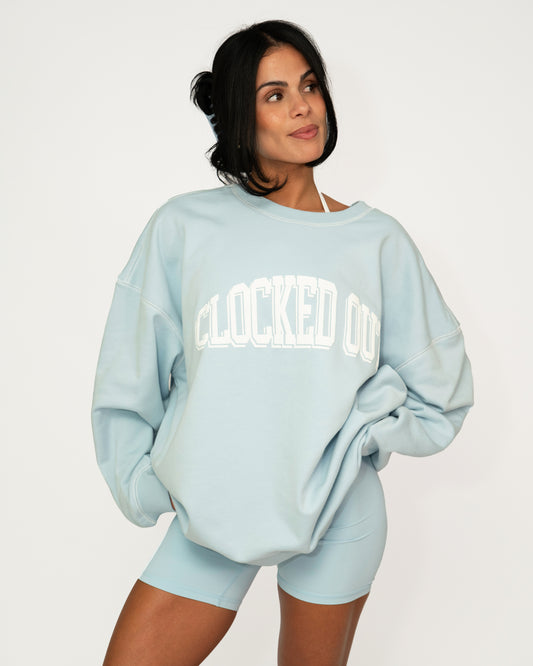 Clocked Out Oversized Crewneck