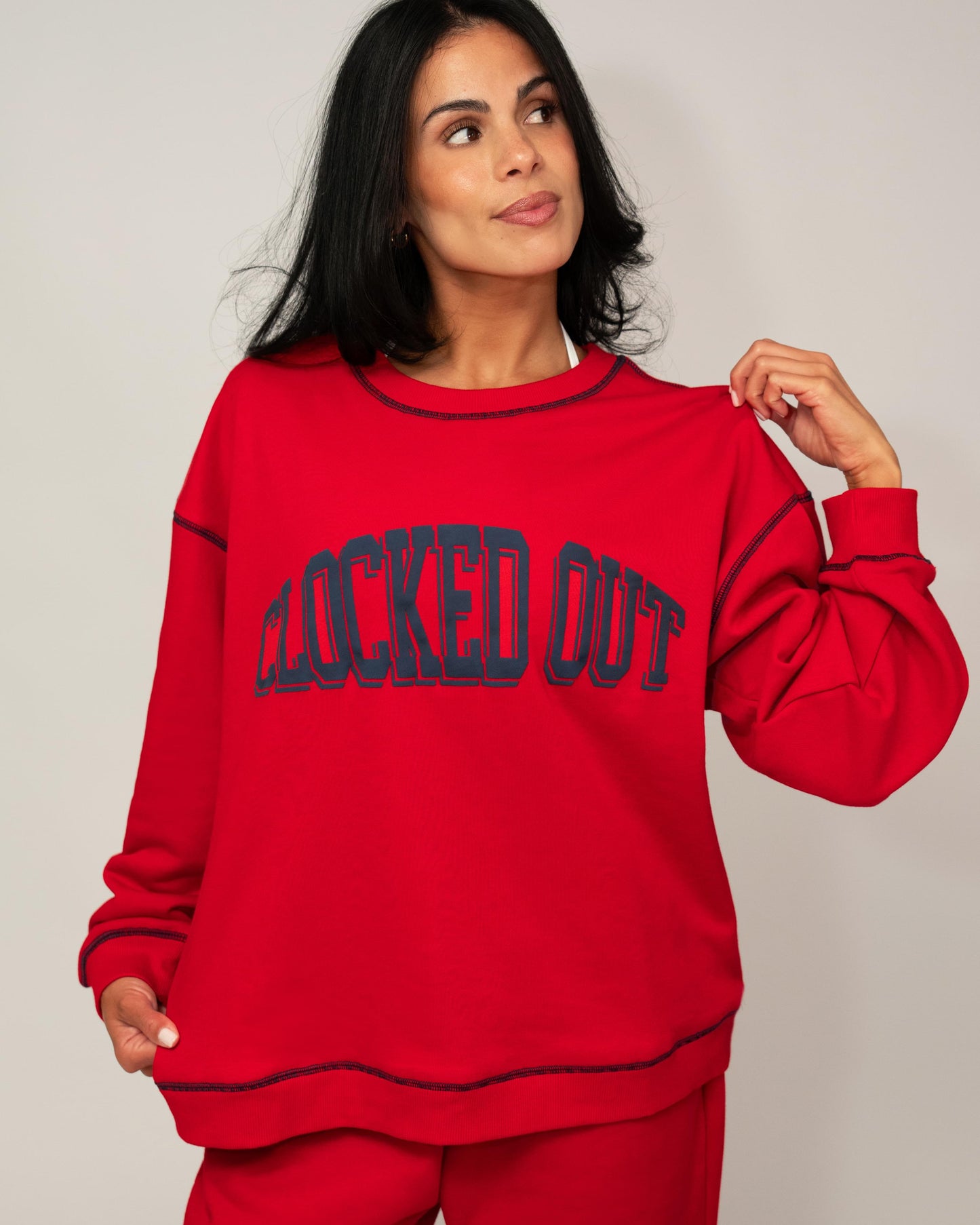 Clocked Out Oversized Crewneck.