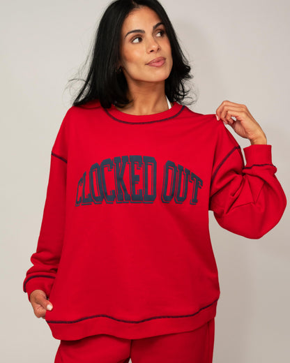 Clocked Out Oversized Crewneck.