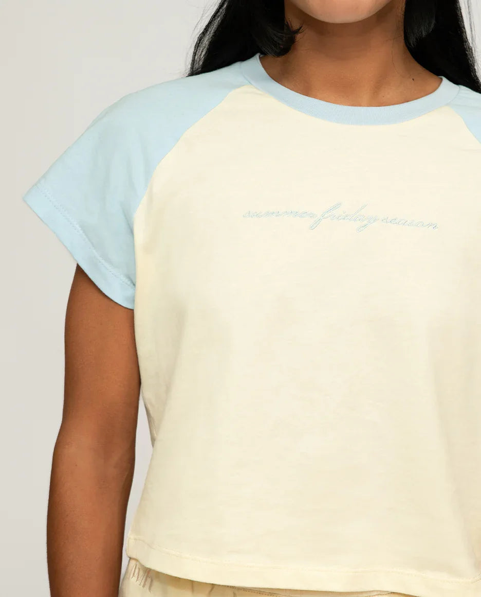 Summer Friday Season Baby Tee.