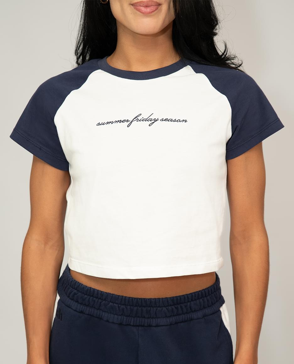 Summer Friday Season Baby Tee.