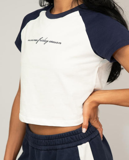 Summer Friday Season Baby Tee.