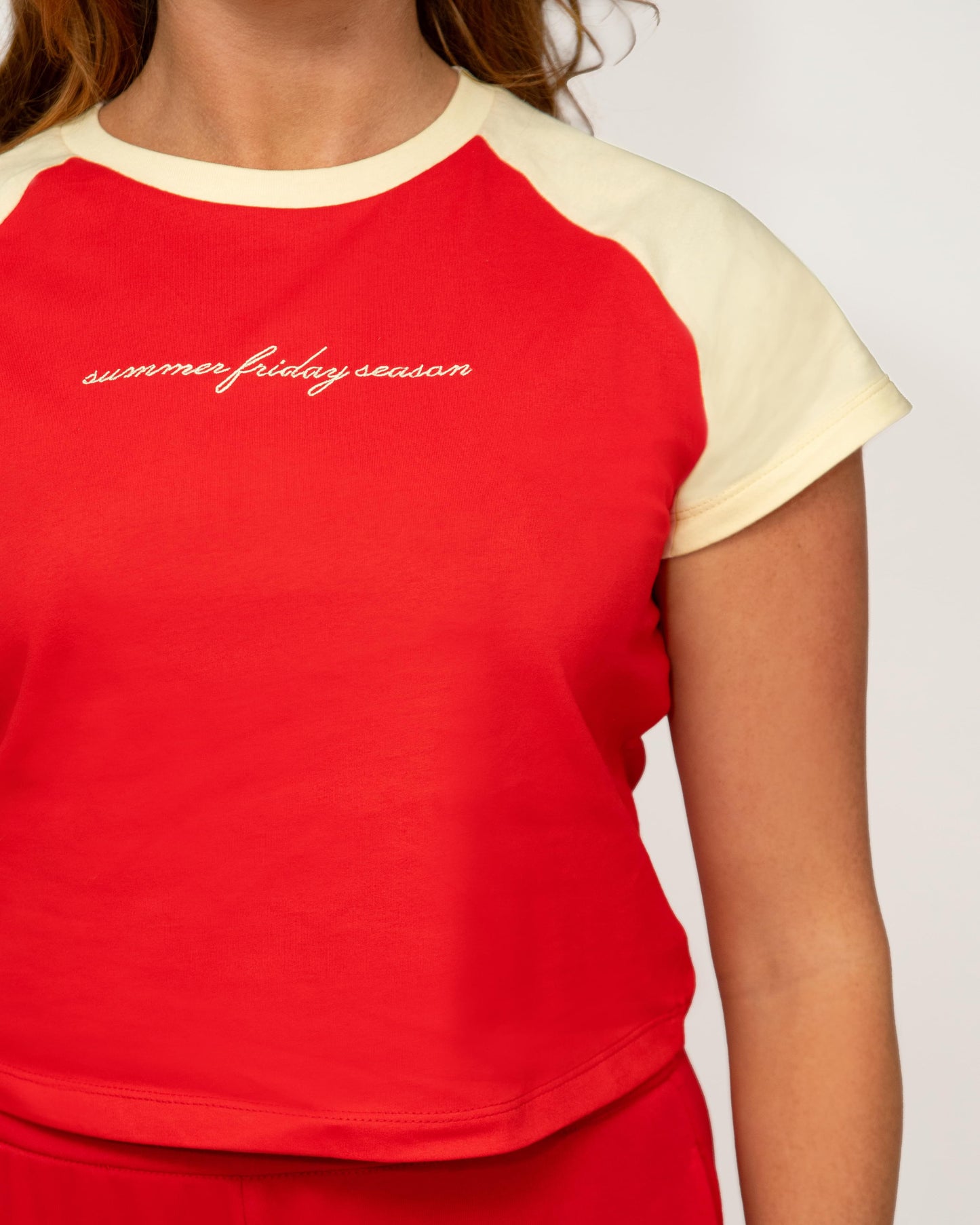 Summer Friday Season Baby Tee.