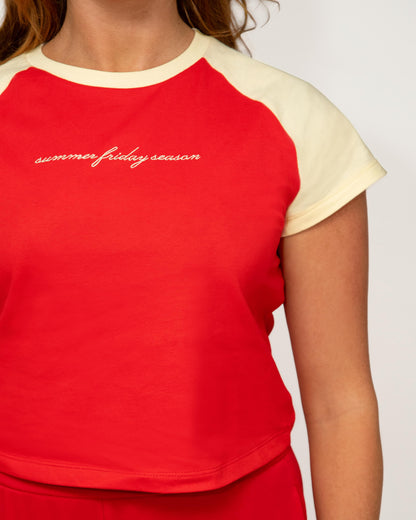 Summer Friday Season Baby Tee.